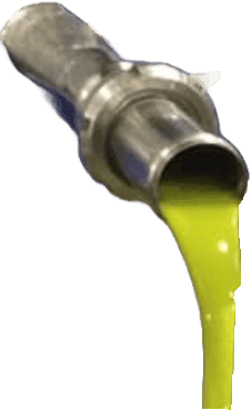 Uuden sadon vihreää nektaria valuu putkesta